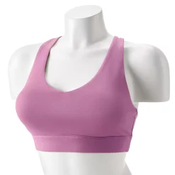 Tek Gear® Core Medium-Impact V-Neck Sports Bra -Teks Gear Clothing Shop 5256799 Luminous Pink