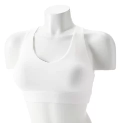 Tek Gear® Core Medium-Impact V-Neck Sports Bra -Teks Gear Clothing Shop 5256799 White