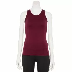 Women's Tek Gear® Seamless Racerback Tank -Teks Gear Clothing Shop 5256946 Night Sangria