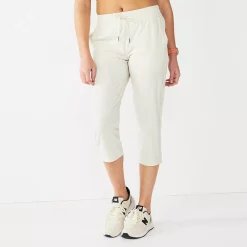 Women's Tek Gear® Woven Straight-Leg Capris -Teks Gear Clothing Shop 5257936 Hammock