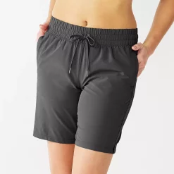 Women's Tek Gear® Woven Bermuda Shorts -Teks Gear Clothing Shop 5257937 Charcoal