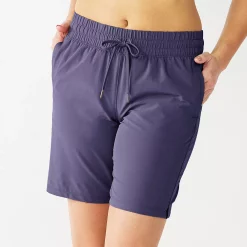 Women's Tek Gear® Woven Bermuda Shorts -Teks Gear Clothing Shop 5257937 Grape Yard