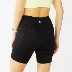 Women's Tek Gear® Core High-Waisted Bike Shorts -Teks Gear Clothing Shop 5259291 ALT