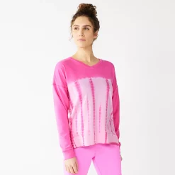 Women's Tek Gear® French Terry Sweatshirt 17 Women's Tek Gear® French Terry Sweatshirt -Teks Gear Clothing Shop 5260067 Pink Trillion