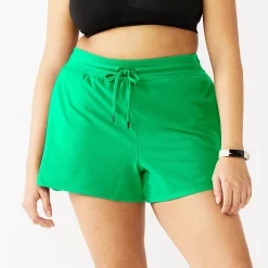 Plus Size Tek Gear® Essential Drawstring Shorts -Teks Gear Clothing Shop 5280466 Monet Green