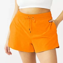 Plus Size Tek Gear® Essential Drawstring Shorts -Teks Gear Clothing Shop 5280466 Orange Jazz