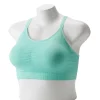 Plus Size Tek Gear® Seamless Low-Impact Sports Bra -Teks Gear Clothing Shop 5282906 Aqua Stone
