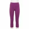 Women's Tek Gear® Essential High-Waisted Capri Leggings -Teks Gear Clothing Shop 5296030 Ravishing Orchid