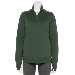 Women's Tek Gear® Quarter-Zip Ultrasoft Fleece Jacket -Teks Gear Clothing Shop 5521867 Esta Olive