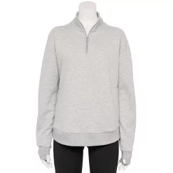 Women's Tek Gear® Quarter-Zip Ultrasoft Fleece Jacket -Teks Gear Clothing Shop 5521867 Metro Heather