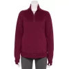 Women's Tek Gear® Quarter-Zip Ultrasoft Fleece Jacket -Teks Gear Clothing Shop 5521867 Night Sangria