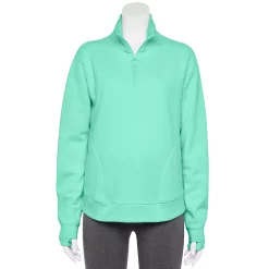 Women's Tek Gear® Quarter-Zip Ultrasoft Fleece Jacket -Teks Gear Clothing Shop 5521867 Shy Green