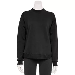 Women's Tek Gear® Ultrasoft Fleece Mockneck Sweatshirt -Teks Gear Clothing Shop 5523249 Black