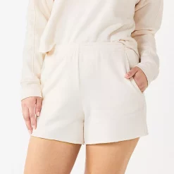 Women's Tek Gear® Ultrasoft Raw-Hem Shorts -Teks Gear Clothing Shop 5523332 Natural Scallop