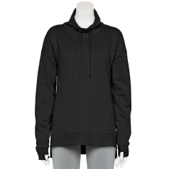 Petite Tek Gear® Ultrasoft Fleece Cowlneck Tunic -Teks Gear Clothing Shop 5525191 Black