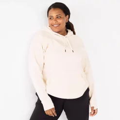 Plus Size Tek Gear® Ultrasoft Fleece Hoodie -Teks Gear Clothing Shop 5527170 Natural Scallop