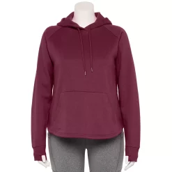 Plus Size Tek Gear® Ultrasoft Fleece Hoodie -Teks Gear Clothing Shop 5527170 Night Sangria