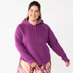 Plus Size Tek Gear® Ultrasoft Fleece Hoodie -Teks Gear Clothing Shop 5527170 Ravishing Orchid