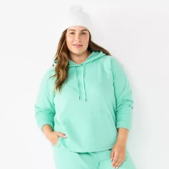 Plus Size Tek Gear® Ultrasoft Fleece Hoodie -Teks Gear Clothing Shop 5527170 Shy Green
