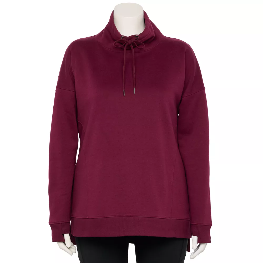 Plus Size Tek Gear® Ultrasoft Fleece Cowlneck Tunic 3 Plus Size Tek Gear® Ultrasoft Fleece Cowlneck Tunic