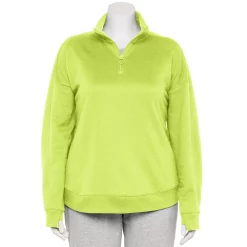 Plus Size Tek GearĀ® Quarter-Zip Ultrasoft Fleece Jacket