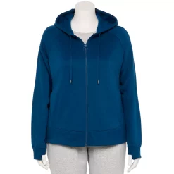 Plus Size Tek Gear® Ultrasoft Fleece Jacket -Teks Gear Clothing Shop 5540291 Blue Crayon