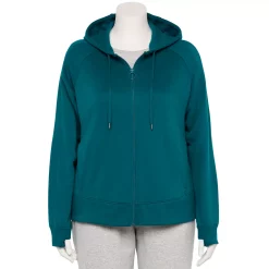 Plus Size Tek Gear® Ultrasoft Fleece Jacket -Teks Gear Clothing Shop 5540291 Night Life Teal