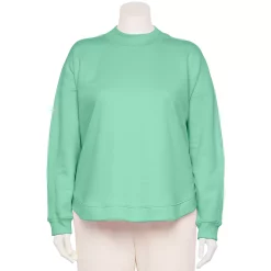 Plus Size Tek Gear® Ultrasoft Fleece Mockneck Sweatshirt 19 Plus Size Tek Gear® Ultrasoft Fleece Mockneck Sweatshirt -Teks Gear Clothing Shop 5540359 Shy Green