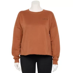 Plus Size Tek Gear® Easy Ultrasoft Fleece Crewneck Sweatshirt 12 Plus Size Tek Gear® Easy Ultrasoft Fleece Crewneck Sweatshirt -Teks Gear Clothing Shop 5540652 Cinnamon Coffee