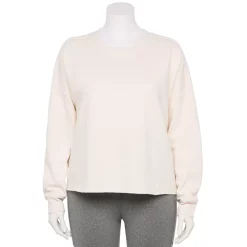 Plus Size Tek Gear® Easy Ultrasoft Fleece Crewneck Sweatshirt 9 Plus Size Tek Gear® Easy Ultrasoft Fleece Crewneck Sweatshirt -Teks Gear Clothing Shop 5540652 Natural Scallop