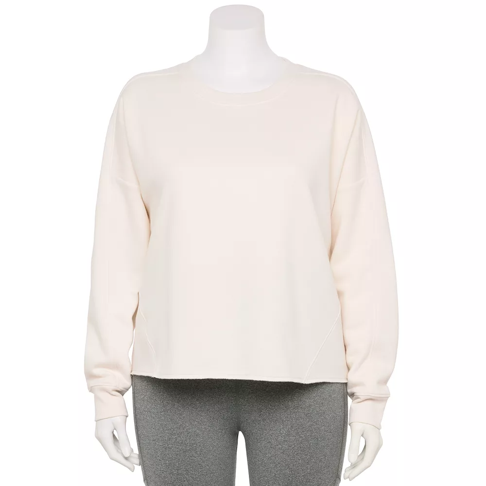 Plus Size Tek Gear® Easy Ultrasoft Fleece Crewneck Sweatshirt 4 Plus Size Tek Gear® Easy Ultrasoft Fleece Crewneck Sweatshirt - Image 2