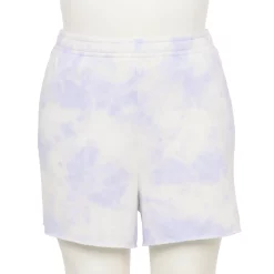 Plus Size Tek Gear® Ultrasoft Fleece Raw-Hem Shorts -Teks Gear Clothing Shop 5540831 Purple Dye Effect