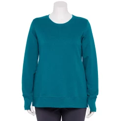 Plus Size Tek Gear® Ultrasoft Fleece Sweatshirt -Teks Gear Clothing Shop 5542897 Night Life Teal