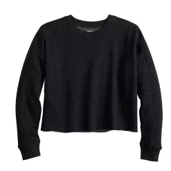 Women's Tek Gear® Ultrasoft Fleece Easy Crop Sweatshirt -Teks Gear Clothing Shop 5543908 ALT2