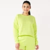 Women's Tek Gear® Ultrasoft Fleece Easy Crop Sweatshirt 2 Women's Tek Gear® Ultrasoft Fleece Easy Crop Sweatshirt -Teks Gear Clothing Shop 5543908 Real Lemon