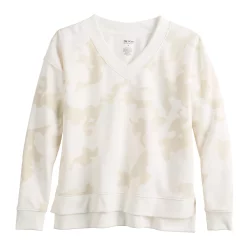 Women's Tek Gear® Ultrasoft Fleece Step-Hem V-neck Top -Teks Gear Clothing Shop 5543909 ALT2