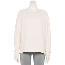 Women's Tek Gear® Ultrasoft Fleece Easy Sweatshirt -Teks Gear Clothing Shop 5543911 Natural Scallop