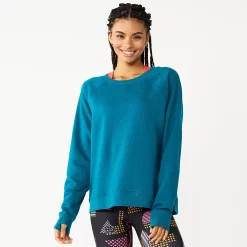 Women's Tek Gear® Easy Ultrasoft Fleece Sweatshirt -Teks Gear Clothing Shop 5543912 Night Life Teal