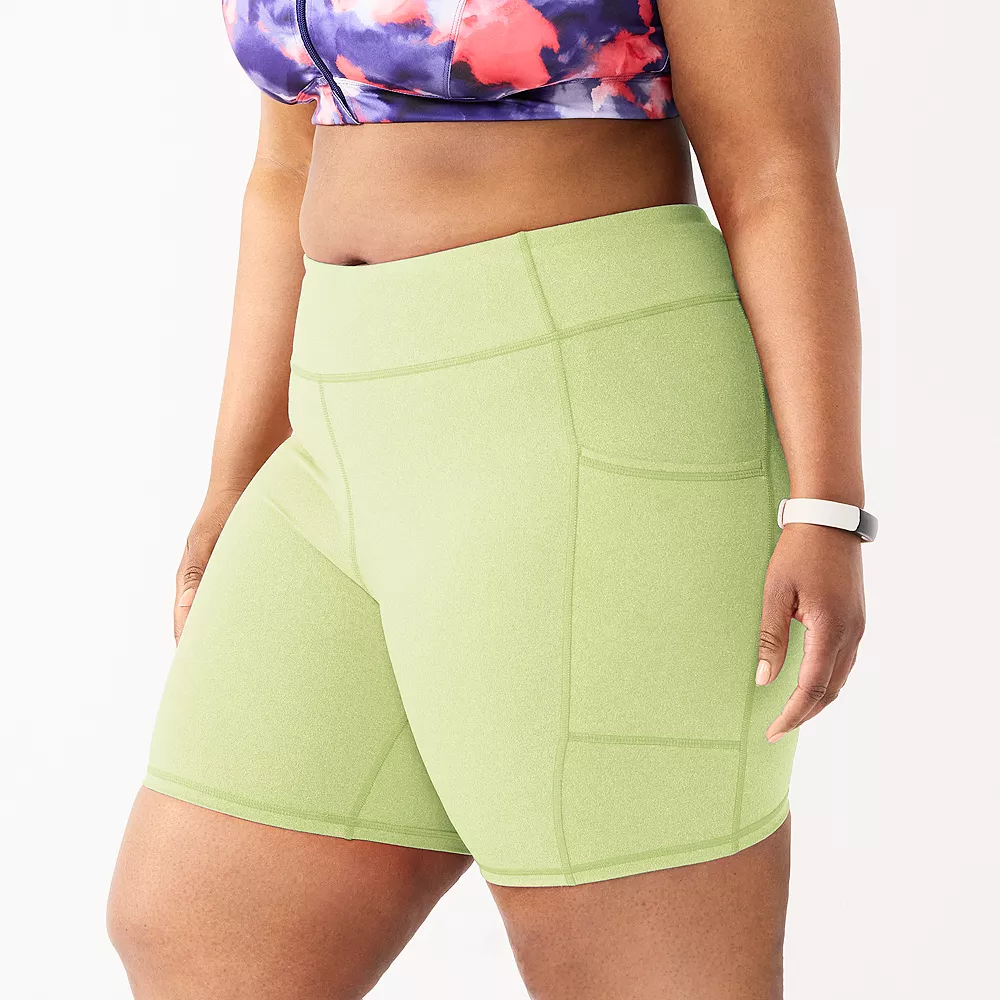 Plus Size Tek Gear® 7-in. Brushed High-Waisted Bike Shorts 3 Plus Size Tek Gear® 7-in. Brushed High-Waisted Bike Shorts