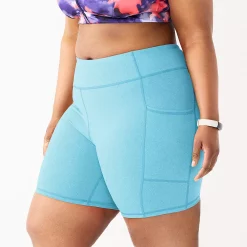 Plus Size Tek Gear® 7-in. Brushed High-Waisted Bike Shorts 8 Plus Size Tek Gear® 7-in. Brushed High-Waisted Bike Shorts -Teks Gear Clothing Shop 5553994 Wildflower Blue