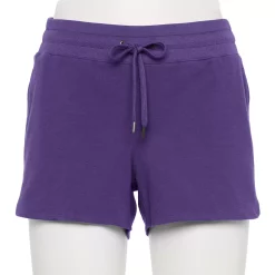 Women's Tek Gear® Essential Drawstring Shorts -Teks Gear Clothing Shop 5557777 Blake Grape