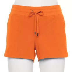Women's Tek Gear® Essential Drawstring Shorts -Teks Gear Clothing Shop 5557777 Orange Jazz