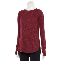 Women's Tek Gear® Long Sleeve Tunic -Teks Gear Clothing Shop 5560866 Chilled Wine