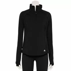 Women's Tek Gear® Quarter-Zip Performance Jacket -Teks Gear Clothing Shop 5562008 Black