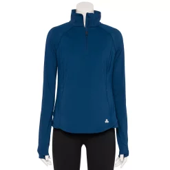 Women's Tek Gear® Quarter-Zip Performance Jacket -Teks Gear Clothing Shop 5562008 Blue Crayon