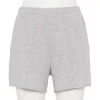 Women's Tek Gear® French Terry Raw-Hem Shorts -Teks Gear Clothing Shop 5562072 Metro Heather