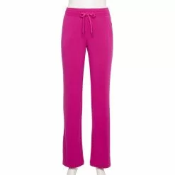 Women's Tek Gear® French Terry Straight-Leg Pants -Teks Gear Clothing Shop 5562619 Fantasy Berry