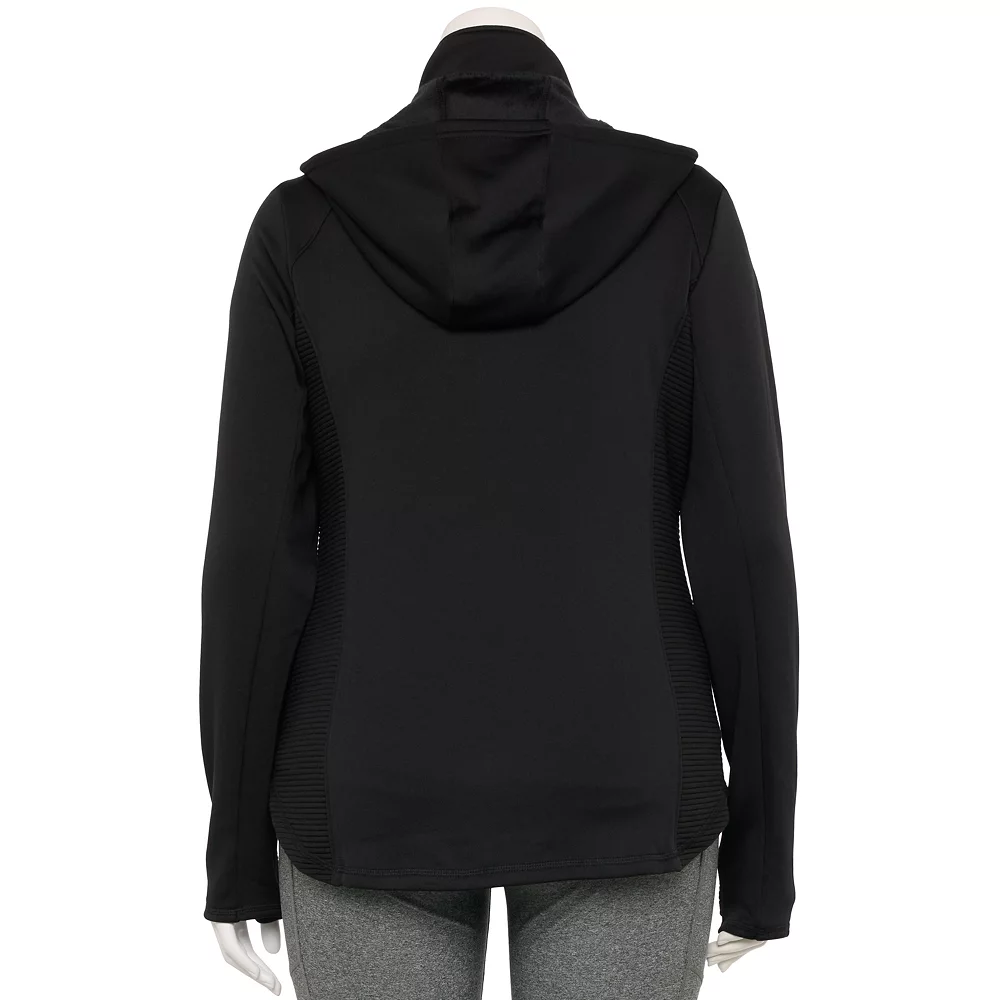 Plus Size Tek Gear® Hooded Mixed-Media Jacket 12 Plus Size Tek Gear® Hooded Mixed-Media Jacket - Image 10