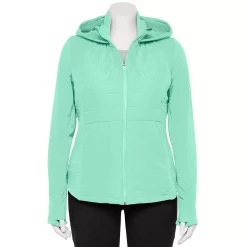 Plus Size Tek Gear® Hooded Mixed-Media Jacket 18 Plus Size Tek Gear® Hooded Mixed-Media Jacket -Teks Gear Clothing Shop 5567937 Shy Green