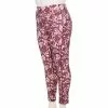 Plus Size Tek Gear® High-Waisted Ultrastrech Side Pocket Leggings -Teks Gear Clothing Shop 5567969 Wine Shapes Print